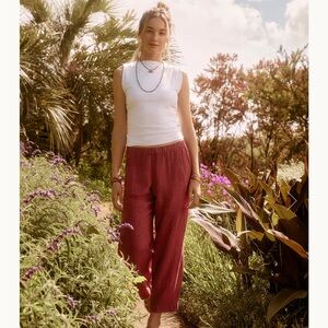 2024 Velvet Rosewood Pink Lola Linen Pant